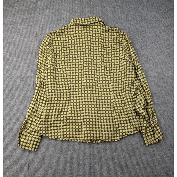 Bob Mackie Button Up Blosue Womens 14 Wearable Art Vintage 70s Geometric Retro - Picture 2 of 7